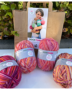Sokkenwol Socktober pakket roze