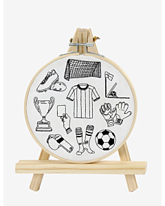 Gratis borduurpatroon voetbal van DMC