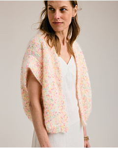 Phildar gilet breien van Mohair Dots