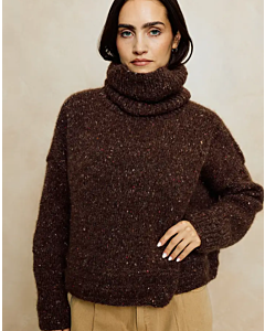 Phildar trui met col phil Tweed mohair 280 m24