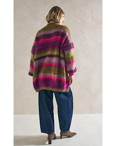 Phildar lang damesvest Phil Mohair gestreept 282 m1