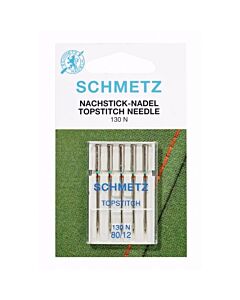 Schmetz naaimachinenaalden topstitch 80/14 met groot oog