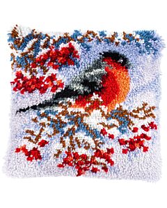 Smyrnapakket knoopkussen goudvink in winter pn-0195944 