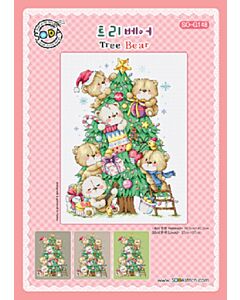 Soda Stitch borduurpatroon kerst beren boom SO-G148