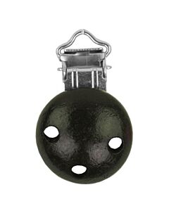 Houten speenclip - zwart