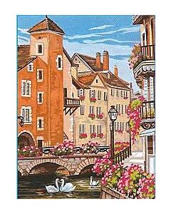 stramien aan het water om te borduren van Margot 153.1345