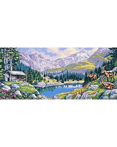 stramien de berg naar bouquentins om te borduren van Margot 173.3103