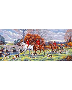 stramien de jacht om te borduren van Margot 173.3104