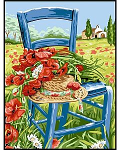 stramien klaprozen om te borduren van Margot 153.1370