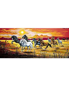 stramien paarden om te borduren van Margot 173.3005