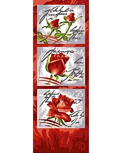 stramien rode rozen om te borduren van Margot 62.216