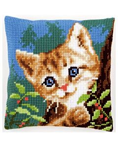 Voorbedrukt kruissteek borduurkussen kit in boom  pn-0156599