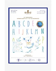 Borduurpakket voorbedrukt ABC Koala van DMC TB160