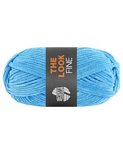 Lana Grossa The Look Fine kl.127 aqua blauw