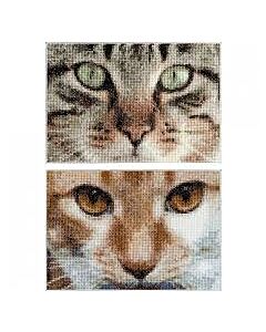 2 Borduurpakketten poezen Simba en Tess van Thea Gouverneur 543