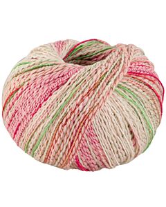 Lana Grossa Torto kleur 2 (creme/blauw/roze/groen