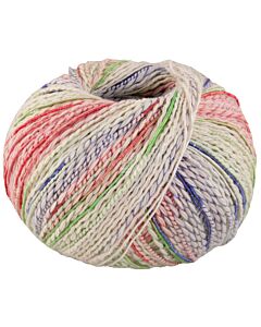 Lana Grossa Torto kleur 2 (creme/blauw/roze/groen
