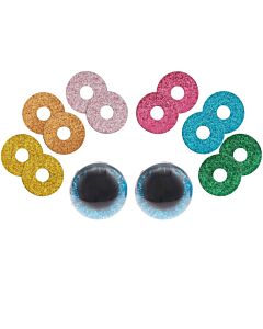 Rico Design wiebel veiligheidsogen glitter 9 tot 40mm
