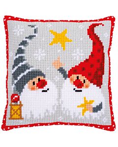Vervaco borduurkussen Kerstkabouters pn-0172634
