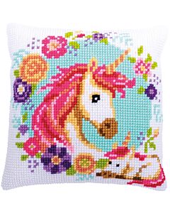 Vervaco borduurkussen moeder en baby eenhoorn pn-0186593