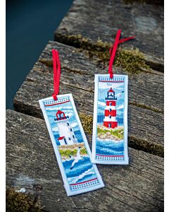 Vervaco borduurpakket 2 boekenleggers vuurtorens borduren PN-0194269