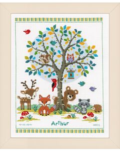 Vervaco borduurpakket geboortelap in het bos pn-0149396 borduren 