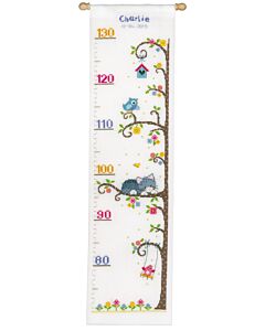 Vervaco borduurpakket groeimeter poes in boom pn-0154532