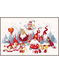 Vervaco borduurpakket kerstbijeenkomst PN-0195759 