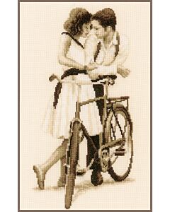Vervaco borduurpakket koppel met fiets pn-0156309 borduren