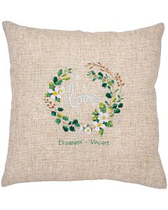 Vervaco borduurpakket kussen love pn-0185141 met telpatroon