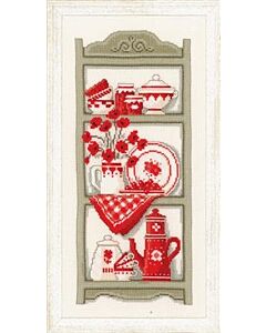 Vervaco Borduurpakket Rustiek keukenrek