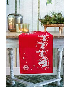 Vervaco borduurpakket tafelloper arreslee pn-0158448 voorbedrukt