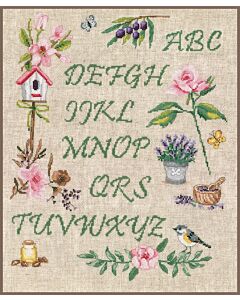 Vervaco borduurpakket tuinalfabet pn-0183197 borduren