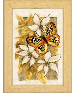 Vervaco borduurpakket vlinder en bloemen borduren pn-0144949