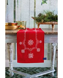 Vervaco borduurpakket voorbedrukte Witte kerststerren PN-0155278 borduren