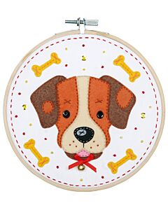 Vervaco knutselpakket met vilt hondje pn-0186178