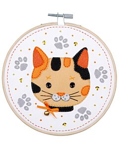 Vervaco knutselpakket met vilt poesje pn-0186179 voor kinderen