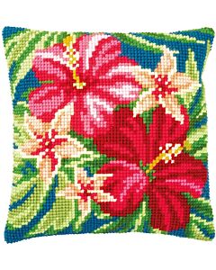 Vervaco kruissteek borduurkussen bloemen botanical pn-0179963