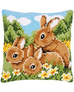 Vervaco kussen konijnen pn-0009100 borduren