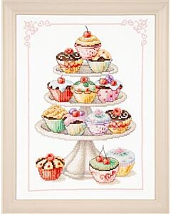 Vervaco borduurpakket Cupcakes om te borduren vervaco pn-0011909