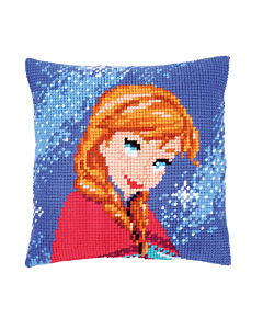 Kruissteekkussen Frozen Anna borduren Vervaco pn-0165923