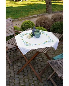 Vervaco tafelkleed blaadjes en grassen borduren pn-0170838 voorbedrukt