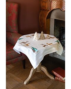 Vervaco tafelkleed Nordic Christmas borduren pn-0154987 voorbedrukt 80x80cm 