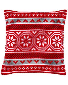 Vervaco voorbedrukt kruissteekkussen kerstkristallen motief pn-0147710