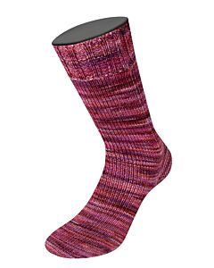 Lana Grossa Vintage Socks kleur 1018 (blauw/roestbruin)