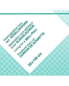 Voering pakket voor borduurpakketten zoals voor schellekoord of groeimeter 