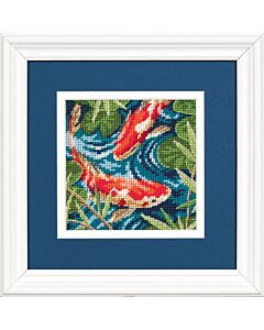 Voorbedrukt borduurpakket koi karpers van Dimensions  7214