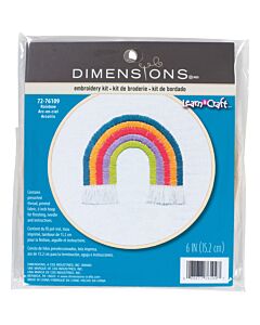 Voorbedrukt borduurpakket regenboog  van Dimensions 72-76109 borduren