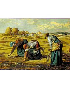 Voorbedrukt canvas/stramien arenlezers van Millet om te borduren van Margot