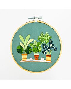 Milpoint vrijborduurpakket planten 019K voorbedrukt incl. borduurring